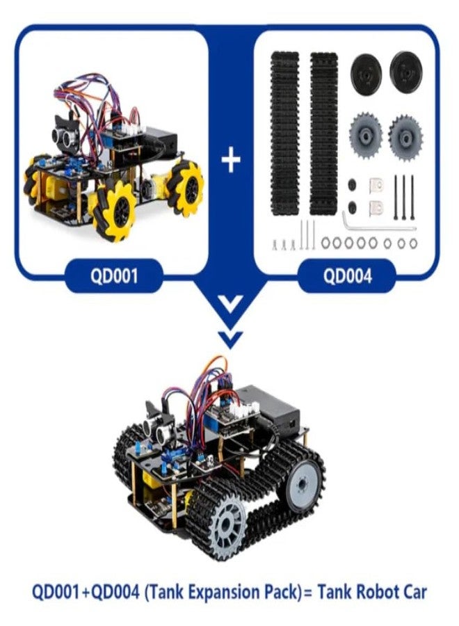 روبوكريز حزمة توسعة سيارة الروبوت الدبابة ACEBOTT ESP32 - QD004 - Image 2